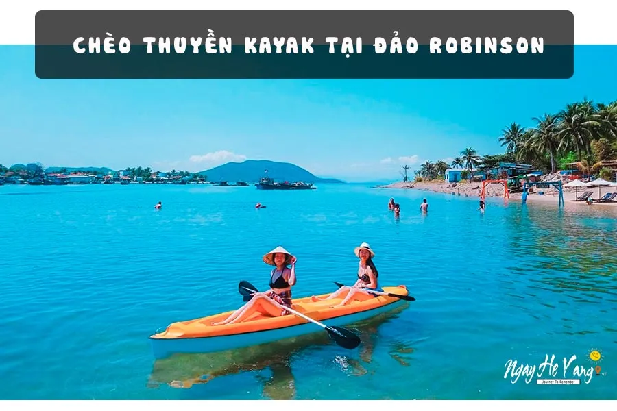 Chèo thuyền kayak tại đảo Robinson